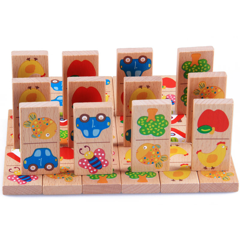 Board Game Monopoli - 28 pezzi bambino in legno domino