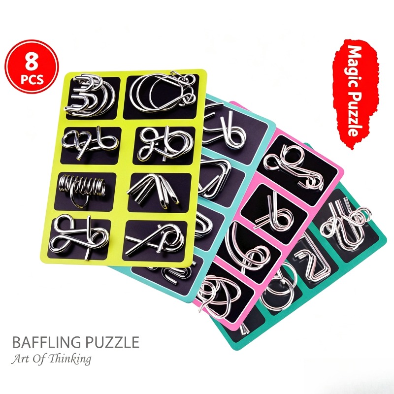 Set di 8 Puzzle in Metallo, Cl - Board Game Name recensione e prezzo