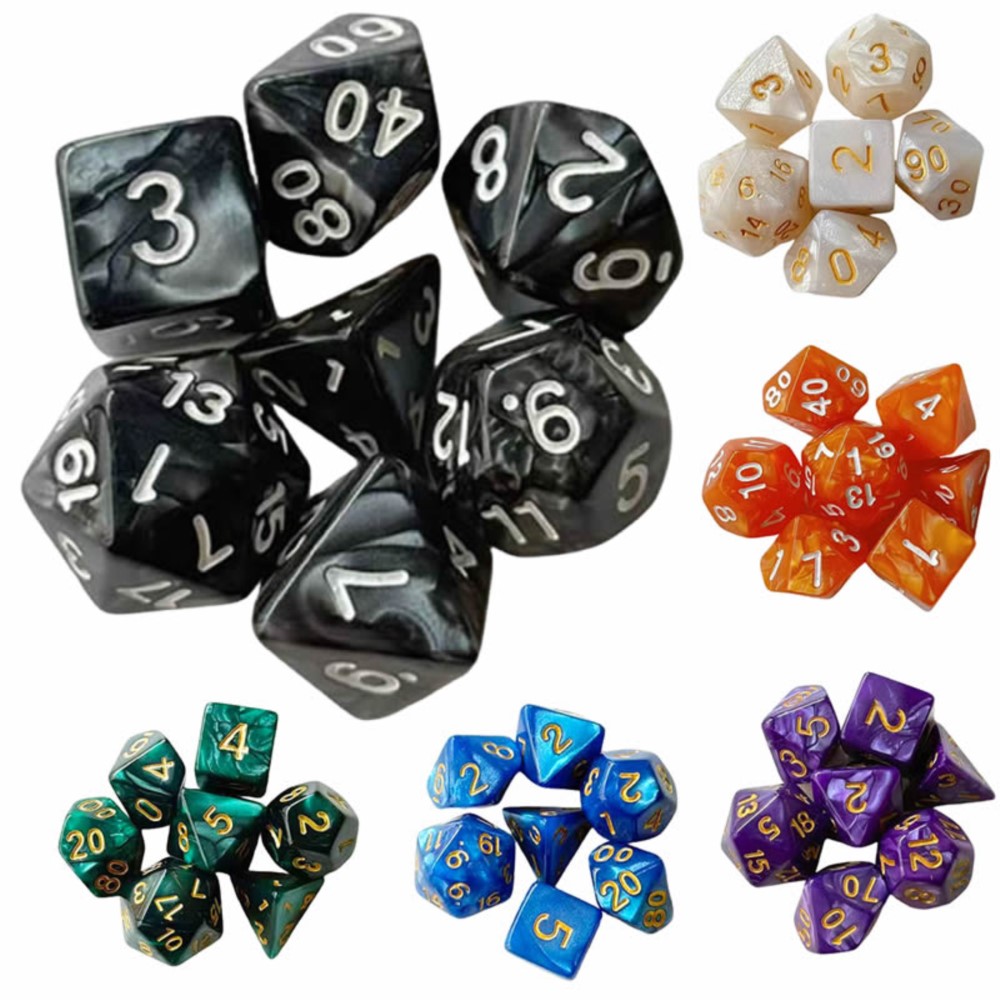 Set di 7 Dadi Poliedrici a Tem - Game Token Counter recensione e prezzo